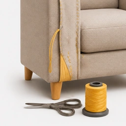 Sofa Stitching small tear in Fabric